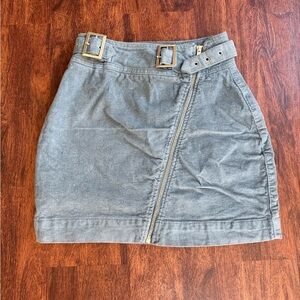 Urban Outfitters Light Blue Pencil Skirt with Buckle Detail